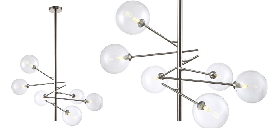 Люстра Gallotti & Radice Straight Nickel 6 Люстра Gallotti & Radice Straight Nickel 6 - Loft-Concept в Брянске