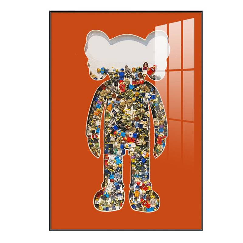 Постер Bearbrick Red Мульти Постер Bearbrick Red Мульти в Брянске | Loft Concept