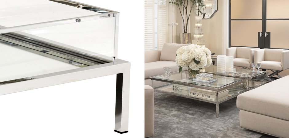 Журнальный стол Eichholtz Coffee Table Harvey Rectangular Журнальный стол Eichholtz Coffee Table Harvey Rectangular - Loft-Concept в Брянске