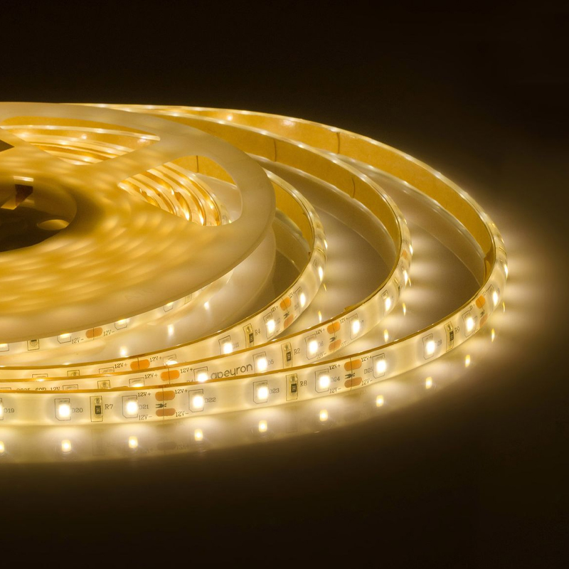 Светодиодная влагозащищенная лента 6W/m 60LED/m 2835SMD теплый белый 5M Белый Светодиодная влагозащищенная лента 6W/m 60LED/m 2835SMD теплый белый 5M Белый в Брянске | Loft Concept