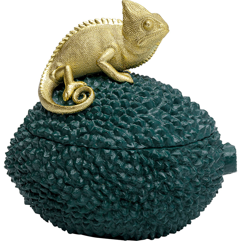 Шкатулка Lizard Зеленый Золотой Шкатулка Lizard Зеленый Золотой в Брянске | Loft Concept