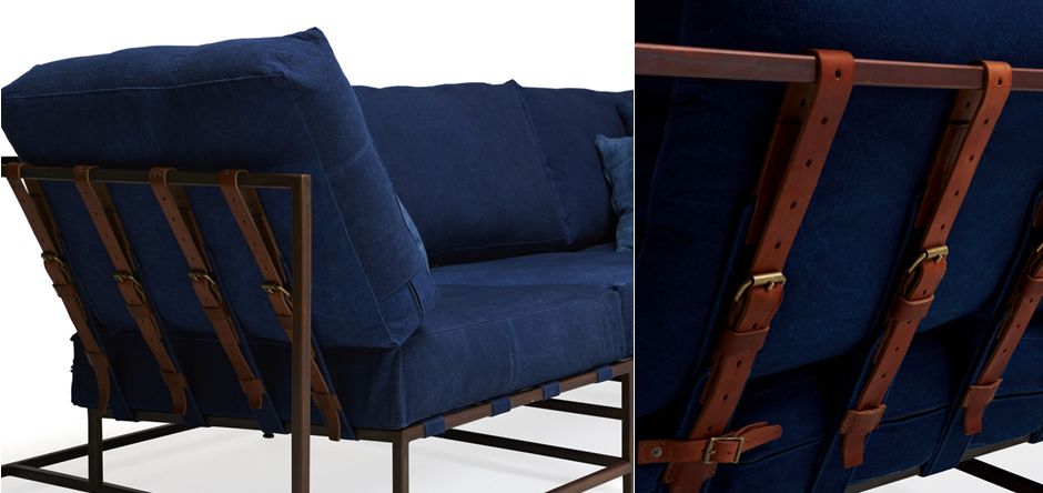Диван Kenn X Miller sofa Indigo and copper denim Диван Kenn X Miller sofa Indigo and copper denim - Loft-Concept в Брянске