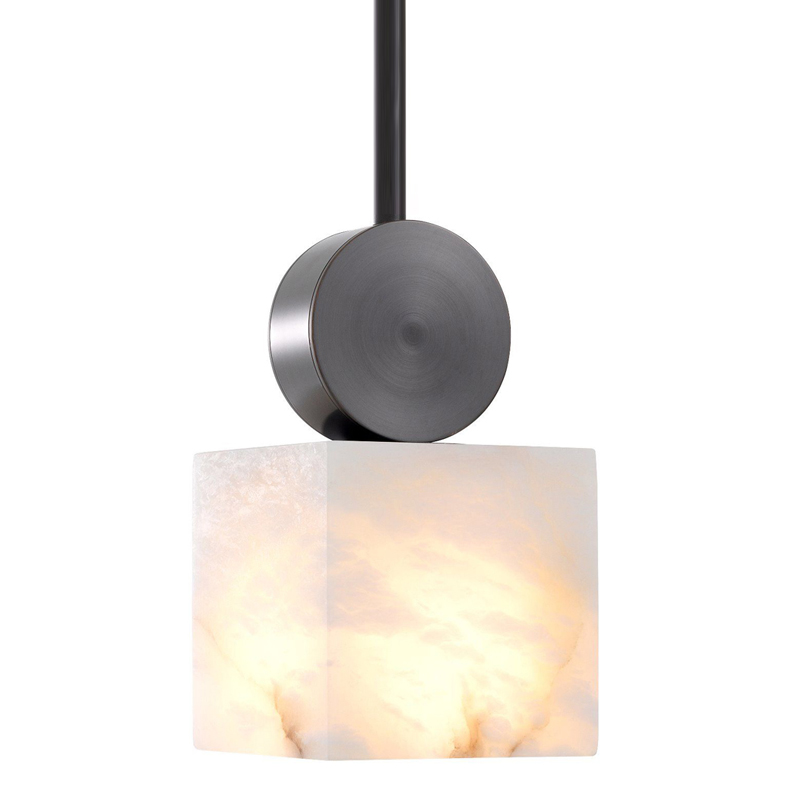 Подвесной светильник Eichholtz Pendant Etruscan Square Bronze Темная бронза Белый Подвесной светильник Eichholtz Pendant Etruscan Square Bronze Темная бронза Белый в Брянске | Loft Concept