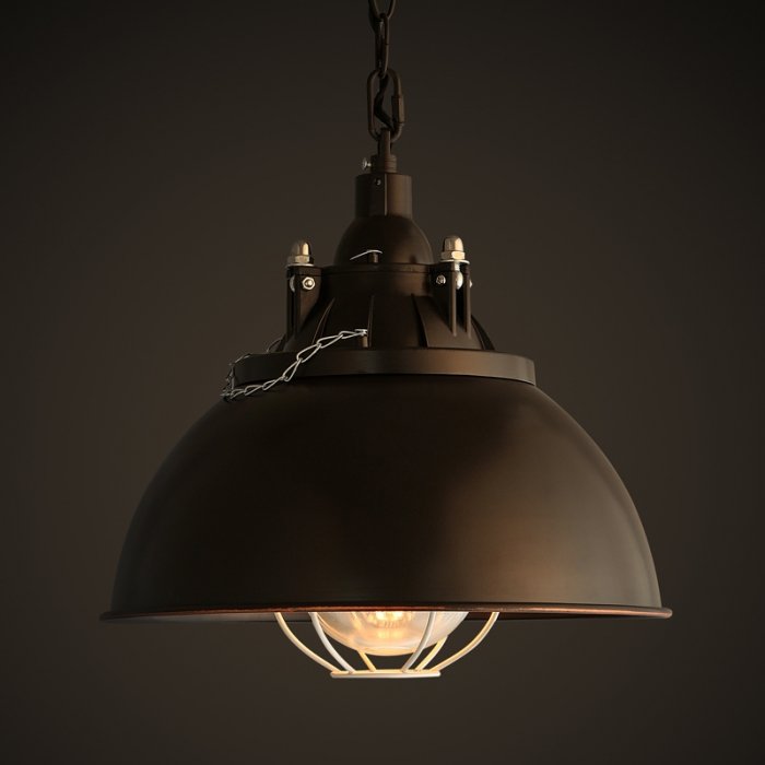 Светильник Loft Industrial Metal Cage Вreamboat Черный Светильник Loft Industrial Metal Cage Вreamboat Черный в Брянске | Loft Concept