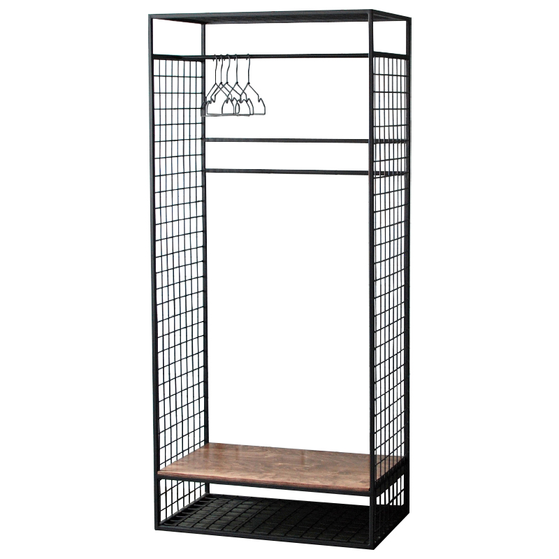 Рейл Caelan Industrial Metal Rust Clothes Rail Черный Коричневый Рейл Caelan Industrial Metal Rust Clothes Rail Черный Коричневый в Брянске | Loft Concept