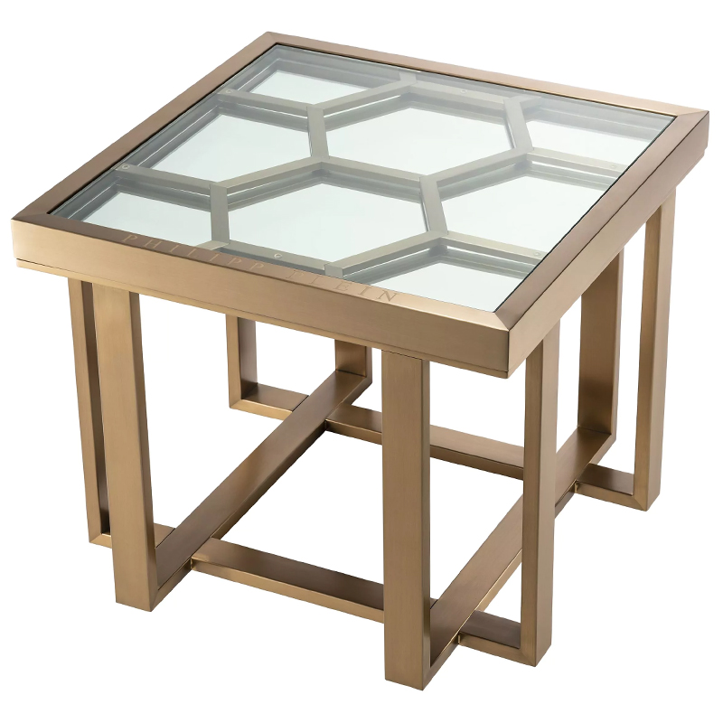 Приставной стол Philipp Plein Side Table Skeleton Золотой Прозрачное Стекло Зеркало Приставной стол Philipp Plein Side Table Skeleton Золотой Прозрачное Стекло Зеркало в Брянске | Loft Concept
