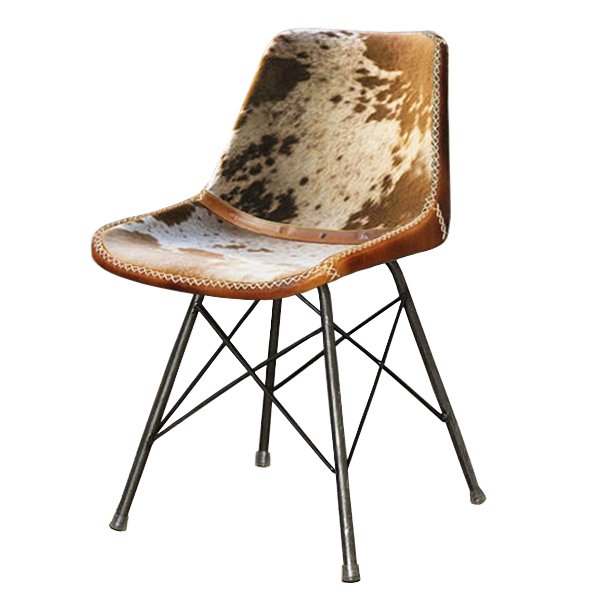 Стул лофт шкура коровы Cowhide Schoolhouse Chair Коричневый Черный Стул лофт шкура коровы Cowhide Schoolhouse Chair Коричневый Черный в Брянске | Loft Concept