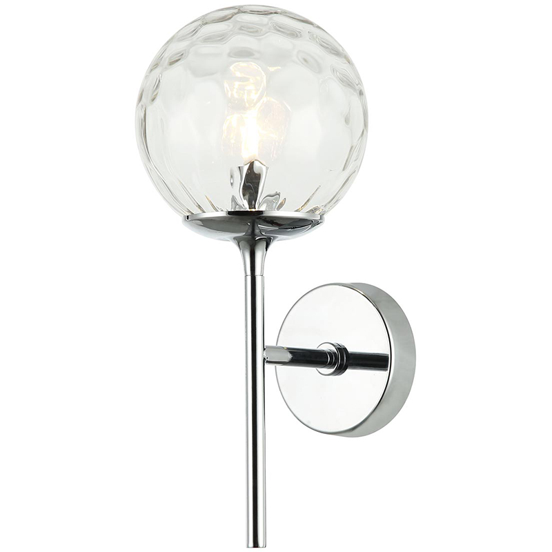 Бра Hartley Wall Lamp Хром Прозрачный Бра Hartley Wall Lamp Хром Прозрачный в Брянске | Loft Concept