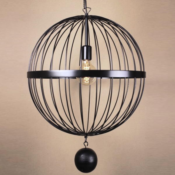 Подвесной светильник Wire Cage Pendant Spher Black Черный Подвесной светильник Wire Cage Pendant Spher Black Черный в Брянске | Loft Concept