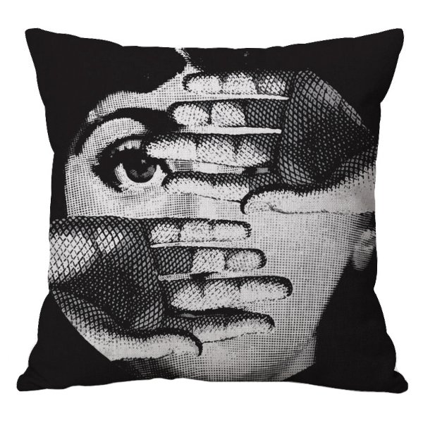 Декоративная подушка Fornasetti 154 Черно-белый в Брянске | Loft Concept 
