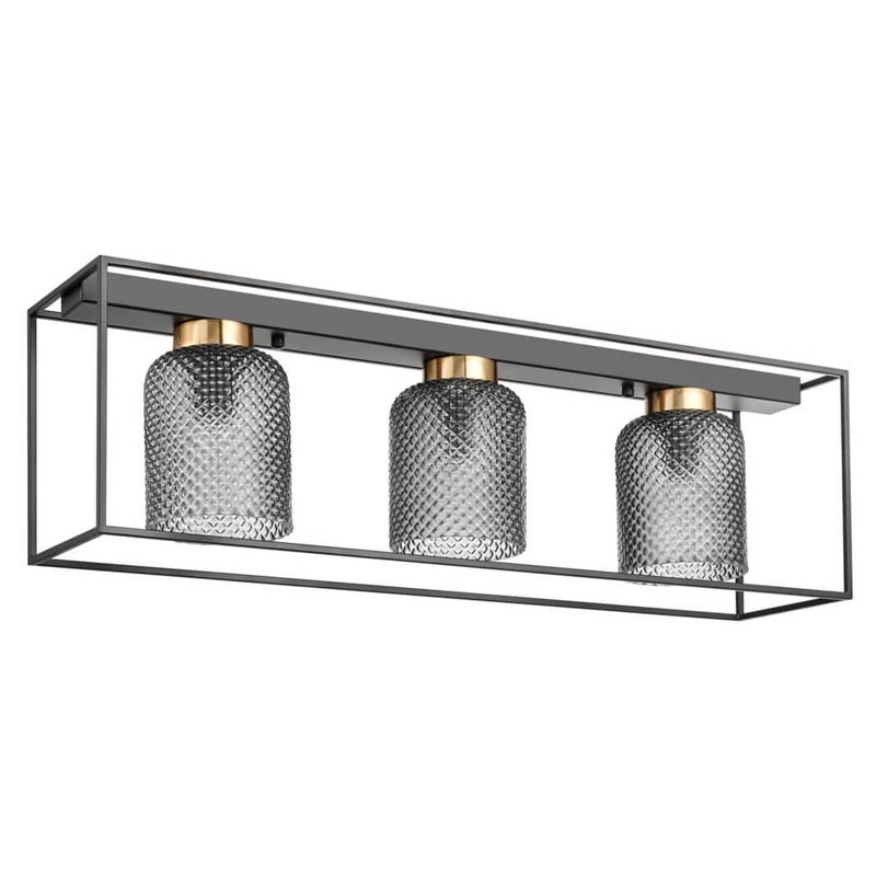 Потолочный светильник Myron Ceiling Chandelier Черный Дымчатый (Smoke) Потолочный светильник Myron Ceiling Chandelier Черный Дымчатый (Smoke) в Брянске | Loft Concept