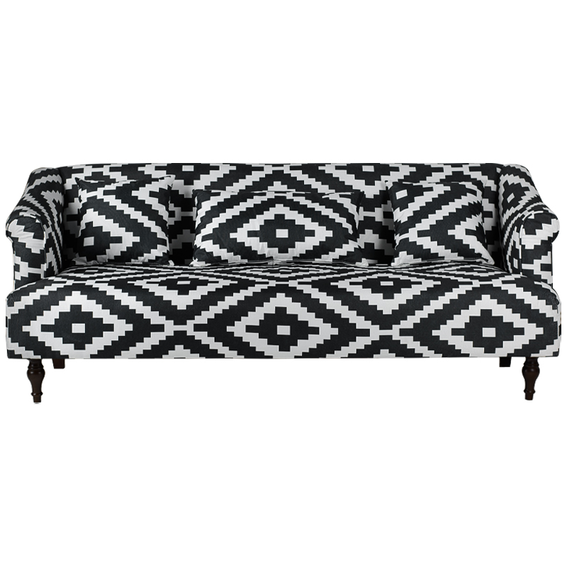 Диван KELIM Ornament black and white sofa Черно-белый Диван KELIM Ornament black and white sofa Черно-белый в Брянске | Loft Concept