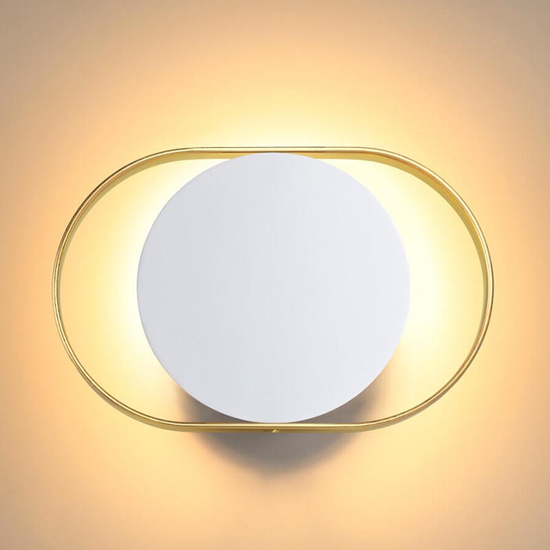 Бра Globo Ocular Sconce Oval White Золотой Белый Бра Globo Ocular Sconce Oval White Золотой Белый в Брянске | Loft Concept