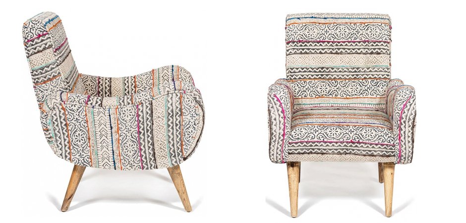 Кресло KELIM Pattern Brown Chair Кресло KELIM Pattern Brown Chair - Loft-Concept в Брянске
