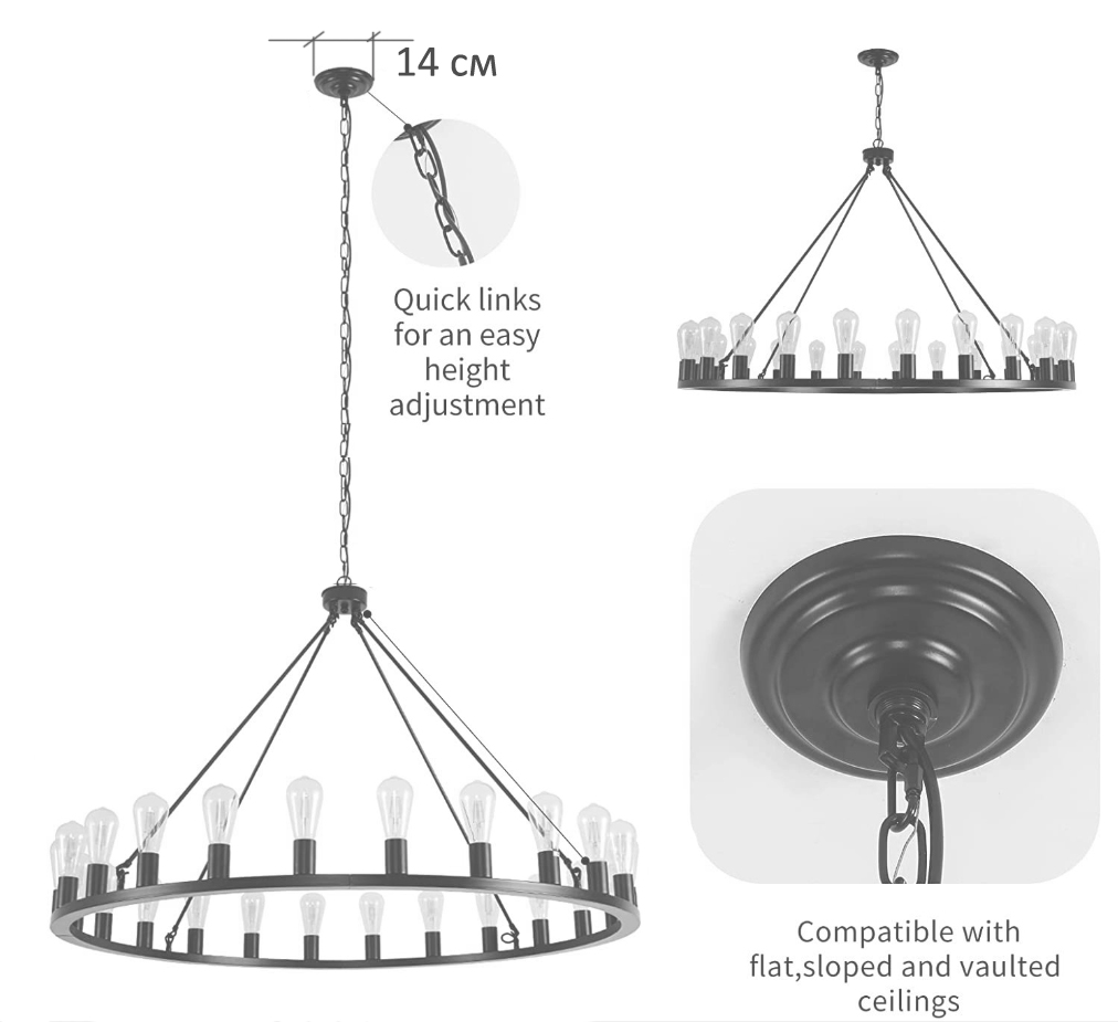 Люстра Camino Round Chandelier 18 Restoration Hardware  в Брянске