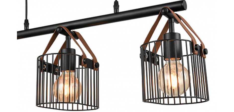 Люстра Cage Wire Color Linear black Люстра Cage Wire Color Linear black - Loft-Concept в Брянске
