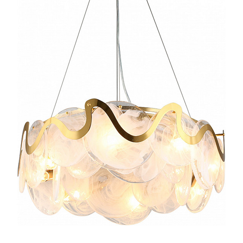 Круглая люстра Daren Lighting Белый Золотой Круглая люстра Daren Lighting Белый Золотой в Брянске | Loft Concept