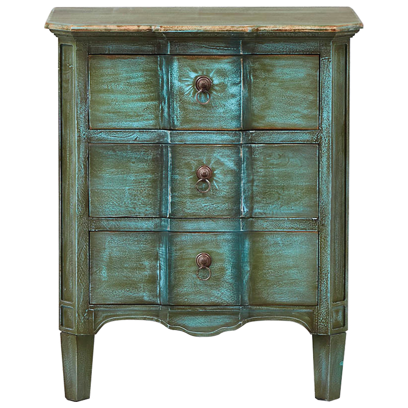 Комод прованс Lachlan Provence Chest of Drawers Зеленый Бирюзовый Комод прованс Lachlan Provence Chest of Drawers Зеленый Бирюзовый в Брянске | Loft Concept