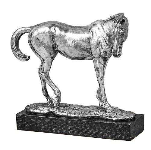 Статуэтка Silver Horse Серебряный Черный Статуэтка Silver Horse Серебряный Черный в Брянске | Loft Concept