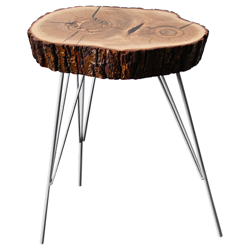 Приставной стол Kobie Industrial Metal Rust Side Table Коричневый Белый Приставной стол Kobie Industrial Metal Rust Side Table Коричневый Белый в Брянске | Loft Concept