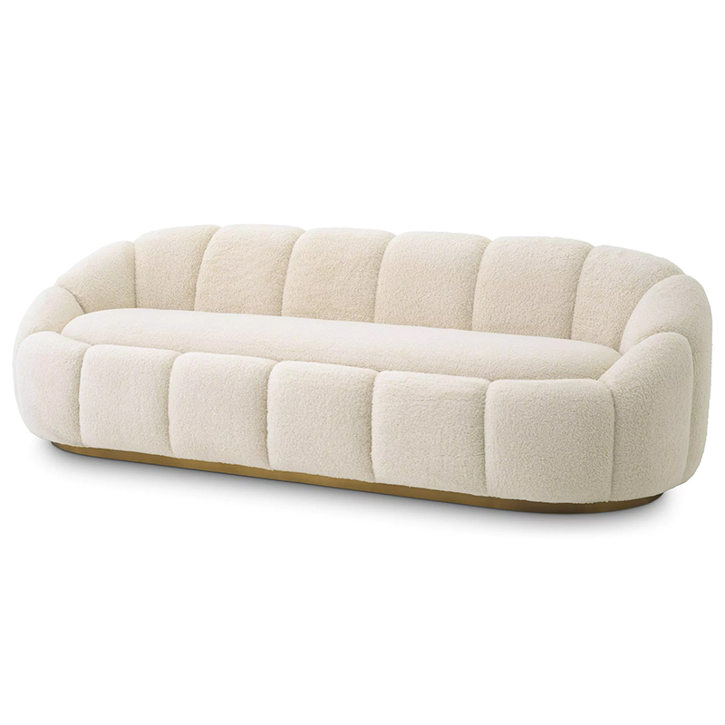 Диван Eichholtz Sofa Inger Brisbane Cream Кремовый Латунь Диван Eichholtz Sofa Inger Brisbane Cream Кремовый Латунь в Брянске | Loft Concept