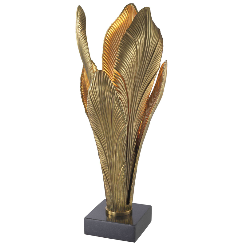 Настольная лампа Eichholtz Table Lamp Maui Золотой Черный Настольная лампа Eichholtz Table Lamp Maui Золотой Черный в Брянске | Loft Concept