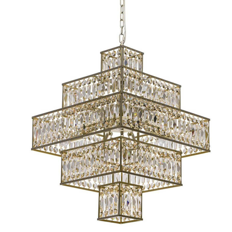 Люстра Crystal Inserts Lamp amber 16 Золотой Янтарь (Amber) Люстра Crystal Inserts Lamp amber 16 Золотой Янтарь (Amber) в Брянске | Loft Concept