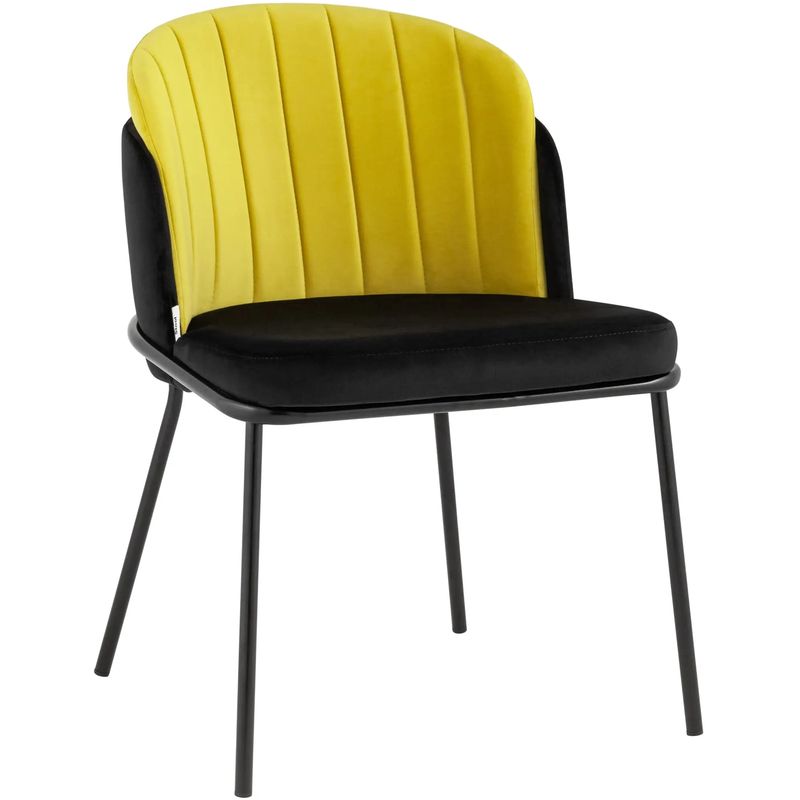 Стул Penelope Chair Желтый Цвет Металлические Ножки Желтый Черный Стул Penelope Chair Желтый Цвет Металлические Ножки Желтый Черный в Брянске | Loft Concept