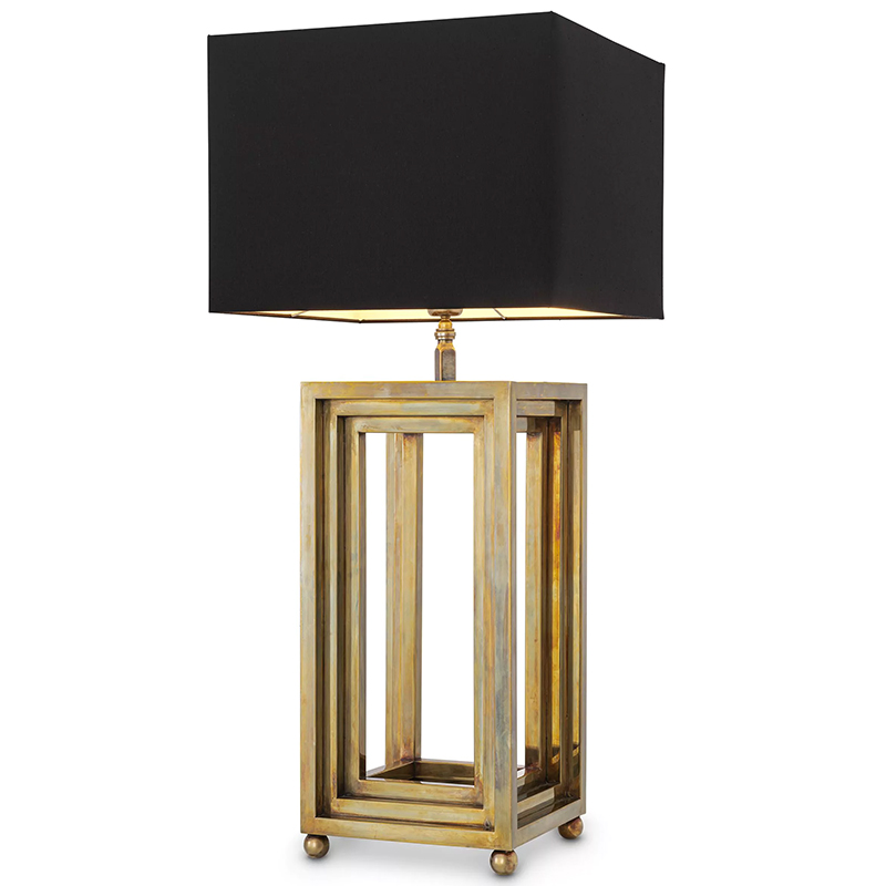 Настольная лампа Eichholtz Table Lamp Menaggio Винтажная латунь Черный Настольная лампа Eichholtz Table Lamp Menaggio Винтажная латунь Черный в Брянске | Loft Concept