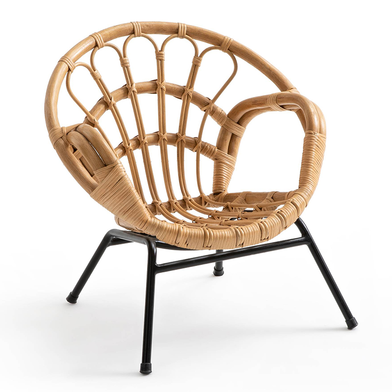 Кресло детское Wicker Baby Chair Бежевый Черный Кресло детское Wicker Baby Chair Бежевый Черный в Брянске | Loft Concept
