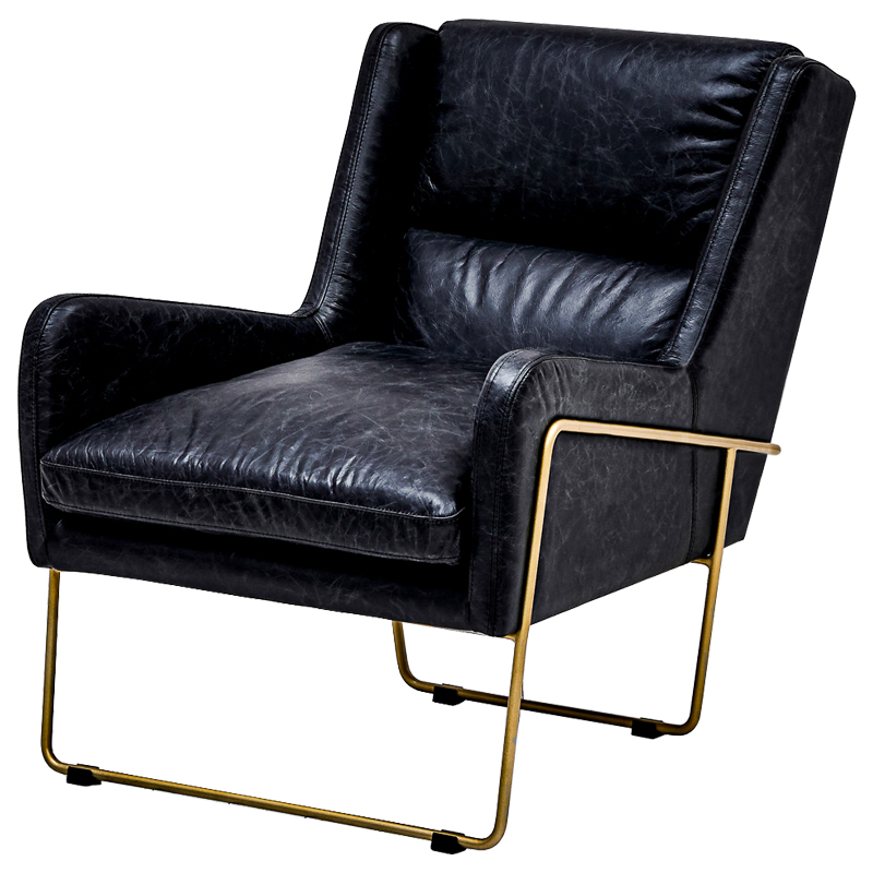Кресло Grinda Chair Глянцевое золото Черный Кресло Grinda Chair Глянцевое золото Черный в Брянске | Loft Concept