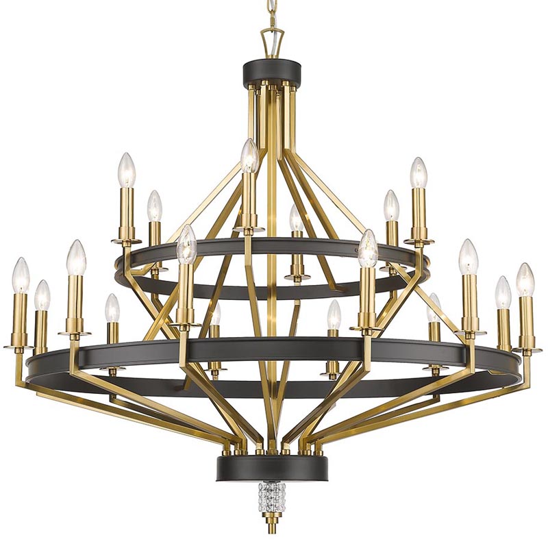 Люстра Fainela Chandelier 105 Латунь Черный Люстра Fainela Chandelier 105 Латунь Черный в Брянске | Loft Concept
