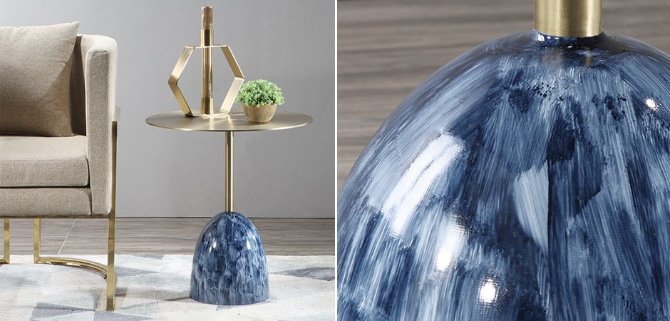 Приставной стол Blue Stains Table Приставной стол Blue Stains Table - Loft-Concept в Брянске
