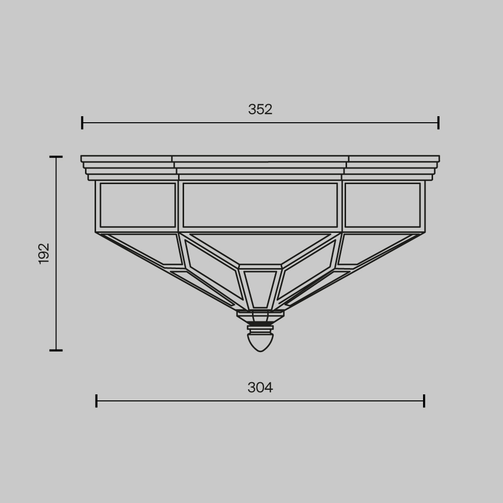 Потолочный светильник Zeil E27X3 в Брянске