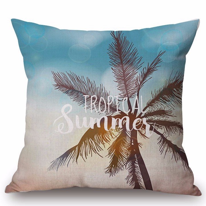 Декоративная подушка Palm Tree at Sunset Декоративная подушка Palm Tree at Sunset в Брянске | Loft Concept