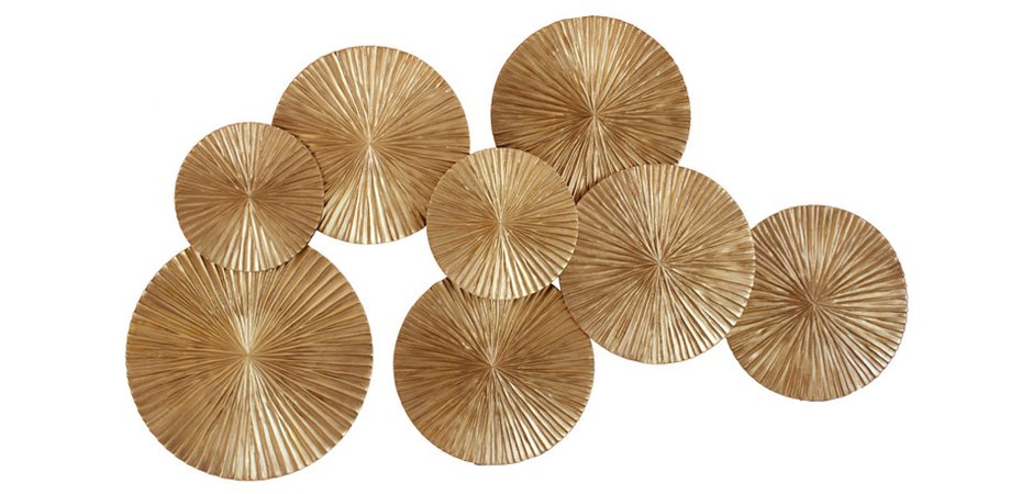 Арт-объект Apollo Gold Wall Plaque Disc Арт-объект Apollo Gold Wall Plaque Disc - Loft-Concept в Брянске