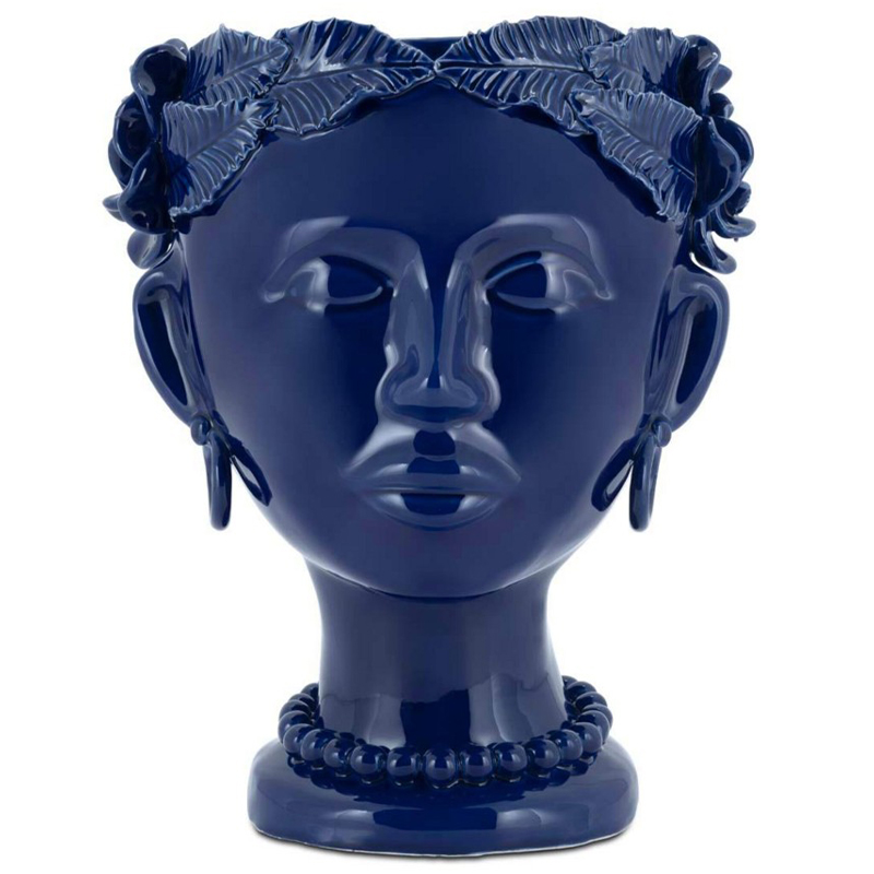 Ваза Vase Selva Mono Blue Синий Ваза Vase Selva Mono Blue Синий в Брянске | Loft Concept