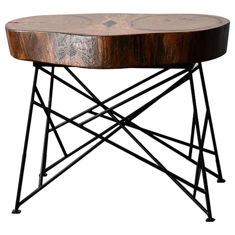 Кофейный стол Owly Industrial Metal Rust Coffee Table Коричневый Черный Кофейный стол Owly Industrial Metal Rust Coffee Table Коричневый Черный в Брянске | Loft Concept