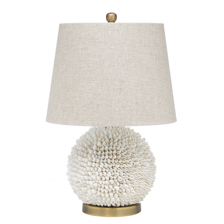 Настольная лампа Shell Lamp Бежевый Настольная лампа Shell Lamp Бежевый в Брянске | Loft Concept