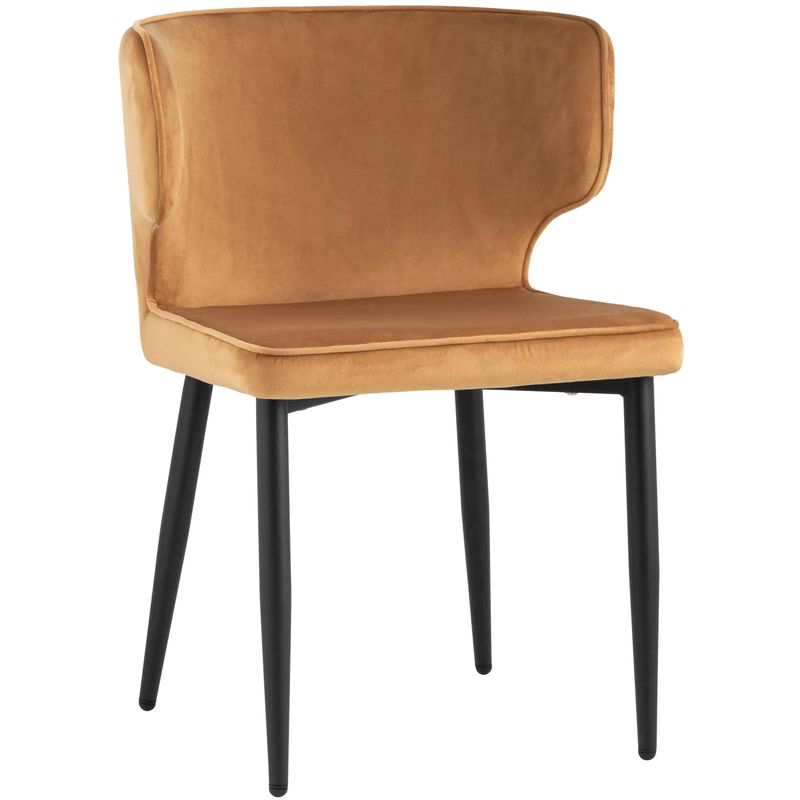 Стул Mateo Chair Терракотовый Велюр Терракотовый Черный Стул Mateo Chair Терракотовый Велюр Терракотовый Черный в Брянске | Loft Concept