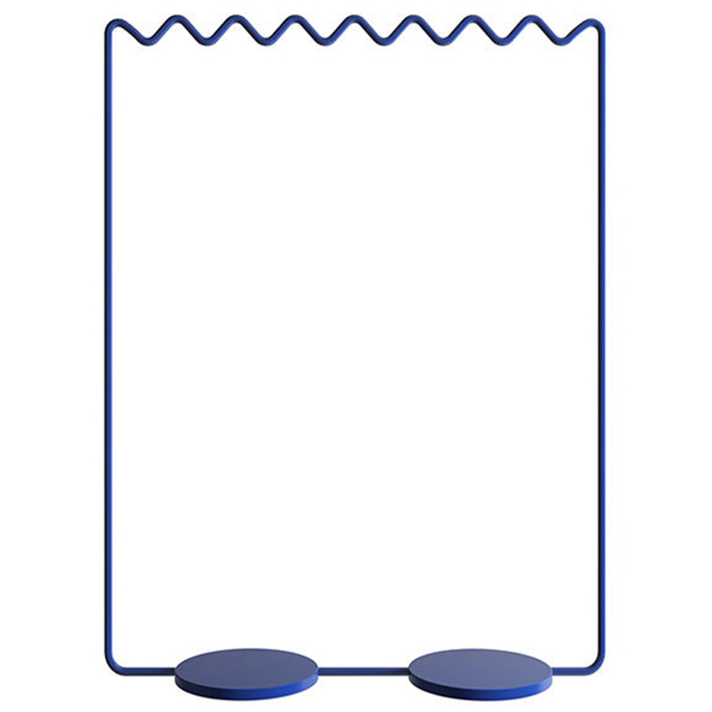 Вешалка Wave-shaped Hanger Rack Blue L Синий Вешалка Wave-shaped Hanger Rack Blue L Синий в Брянске | Loft Concept