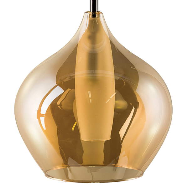 Подвесной светильник Candiano Amber One II Янтарь (Amber) Хром Подвесной светильник Candiano Amber One II Янтарь (Amber) Хром в Брянске | Loft Concept