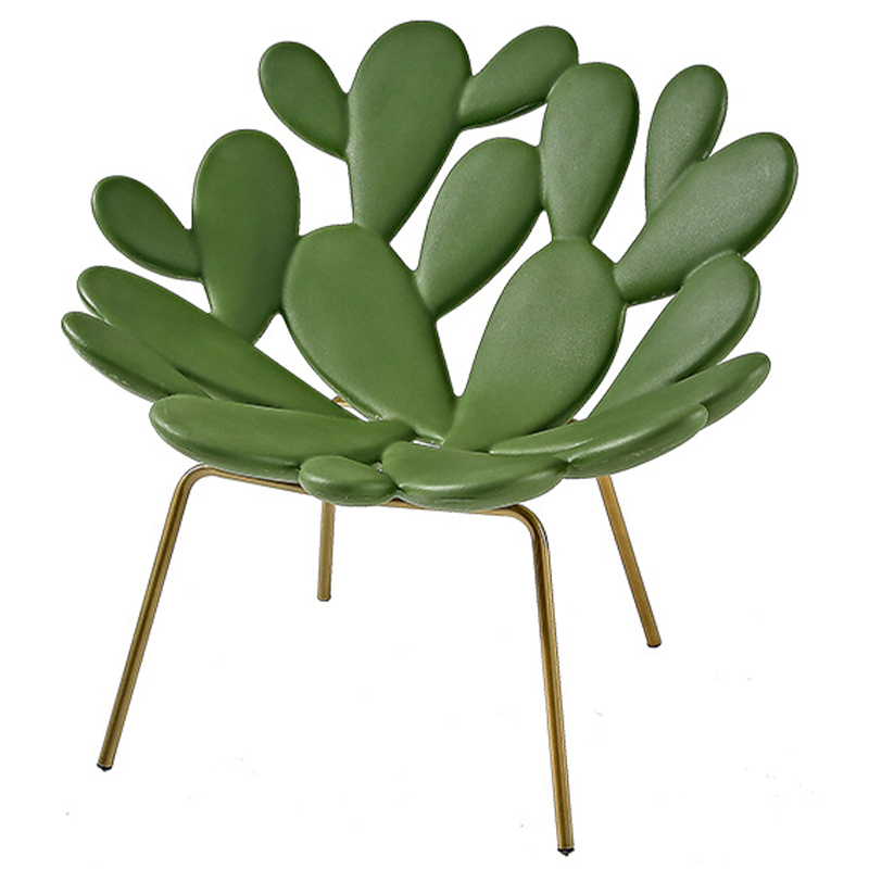 Кресло Filicudi Armchair Зеленый Зеленый Латунь Кресло Filicudi Armchair Зеленый Зеленый Латунь в Брянске | Loft Concept