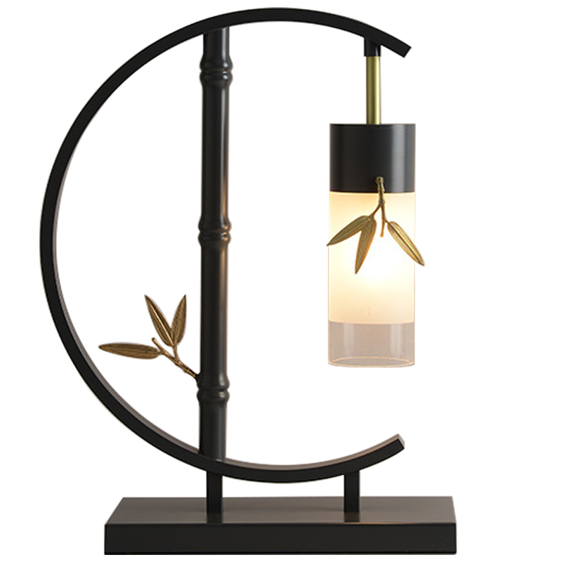 Настольная лампа Bamboo Chinese Style Modern Table Lamp Черный Золотой Прозрачный Белое матовое стекло Настольная лампа Bamboo Chinese Style Modern Table Lamp Черный Золотой Прозрачный Белое матовое стекло в Брянске | Loft Concept