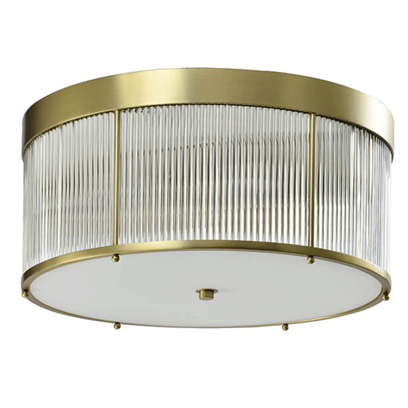 Потолочный светильник Caleb Brass Ceiling Lamp Латунь Прозрачный (Transparent) Потолочный светильник Caleb Brass Ceiling Lamp Латунь Прозрачный (Transparent) в Брянске | Loft Concept