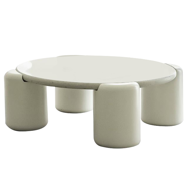 Кофейный стол Dean Coffee Table Бежево-серый Молочный Кофейный стол Dean Coffee Table Бежево-серый Молочный в Брянске | Loft Concept