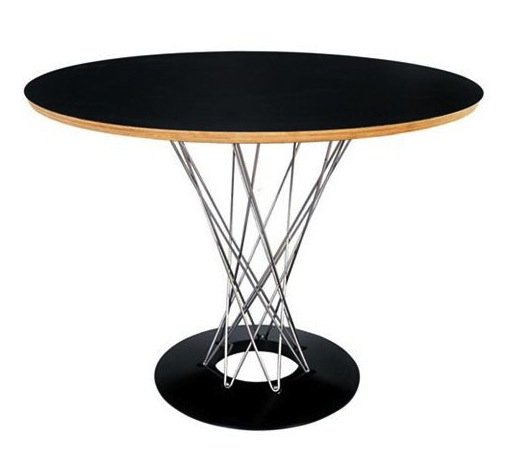 Стол Noguchi Cyclone Белый Черный Стол Noguchi Cyclone Белый Черный в Брянске | Loft Concept