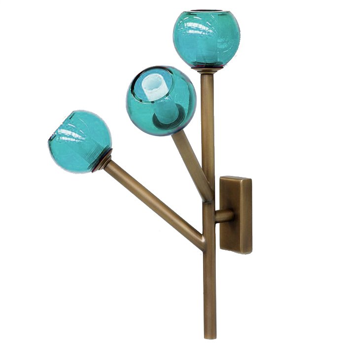 Бра Last Night Wall Lamp Turquoise Латунь Бирюзовый Бра Last Night Wall Lamp Turquoise Латунь Бирюзовый в Брянске | Loft Concept