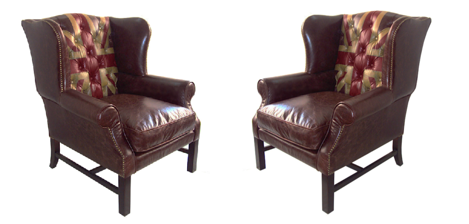 Кресло Leather Аrmchair Union Jack Кресло Leather Аrmchair Union Jack - Loft-Concept в Брянске