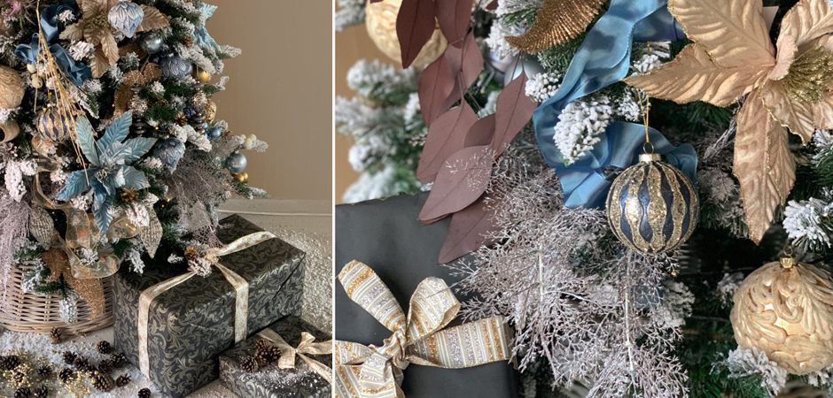 Дизайнерская Ель Голубой и Бежевый Декор Blue and Beige Decor Дизайнерская Ель Голубой и Бежевый Декор Blue and Beige Decor - Loft-Concept в Брянске